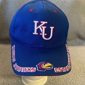 Kansas Jayhawks Blue Adjustable Snapback Hat Cap